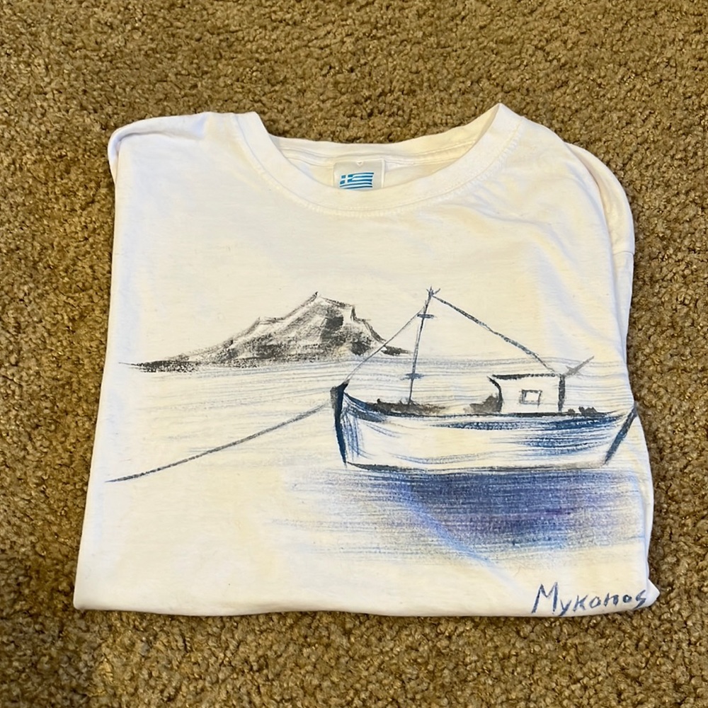 Mykonos White T-Shirt